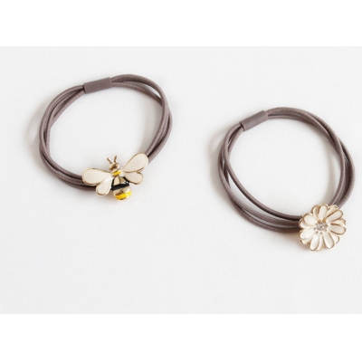 Beautiful charming flower alloy adult bee hair bands for girls
